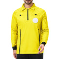 CUTIEHON Soccer Referee Jersey, Long Sleeve Official Pro Soccer Referee Shirt, Featuring a Badge Holder & Pockets