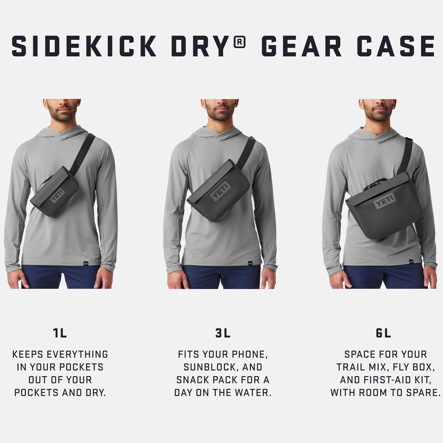 YETI Sidekick Dry Waterproof Gear Case - Durable, Lightweight Design for Outdoor Adventures