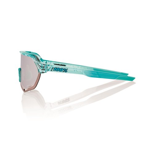 100% S2 Sport Performance Cycling Sunglasses (Polished Translucent Mint - HiPER Silver Mirror Lens)