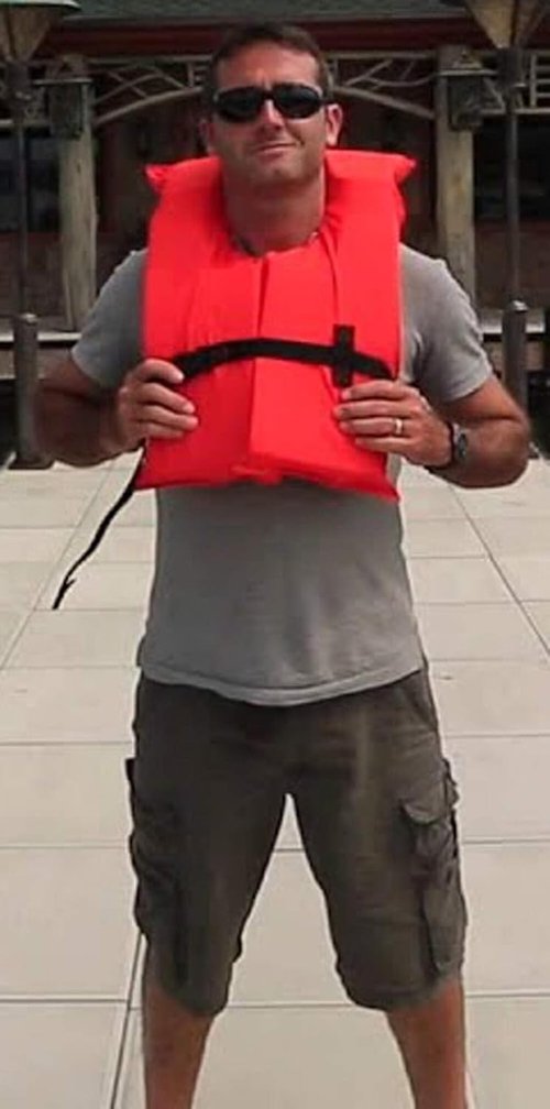 Coast Guard Approved Life Jackets - High Visibility Type II Keyhole Vest | 6 Pack Classic May West Style