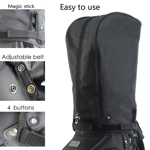 Golf Bag Cover/rain Cover Durable 1680D Nylon Waterproof and dust Cover fits Most 8.5-9 inch Golf Bag/Golf Stand Bag,Golf Gift for Man/Woman Golfers