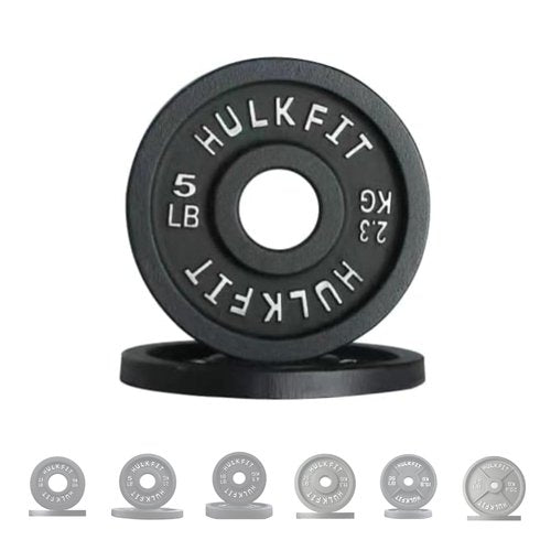 HulkFit 2-inch Olympic Steel Plate, 5lb Pair