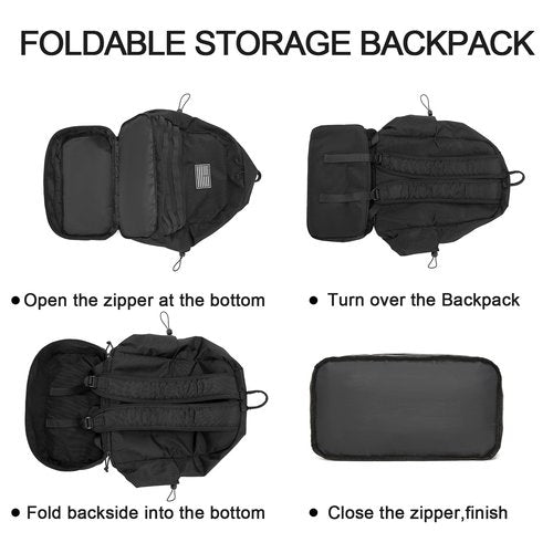 seyfocnia Gym Backpack for Men,Military Tactical Backpack Travel Bag with Shoe Compartment Lightweight Sports Gym Bag Casual Daypack-Black