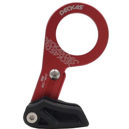 DECKAS Chain Guide BB Mount 7075 Aluminium Alloy Mount Bike Chain Guard MTB Bicycle Chain Protector 30-40T (Red)