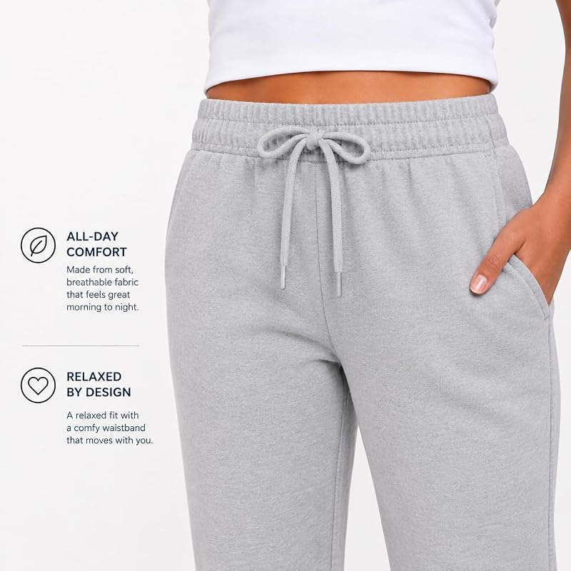 BottomLine 3 Pack Sweatpants for Women - Fleece Joggers with Pockets, Combo 1+Standard+Medium