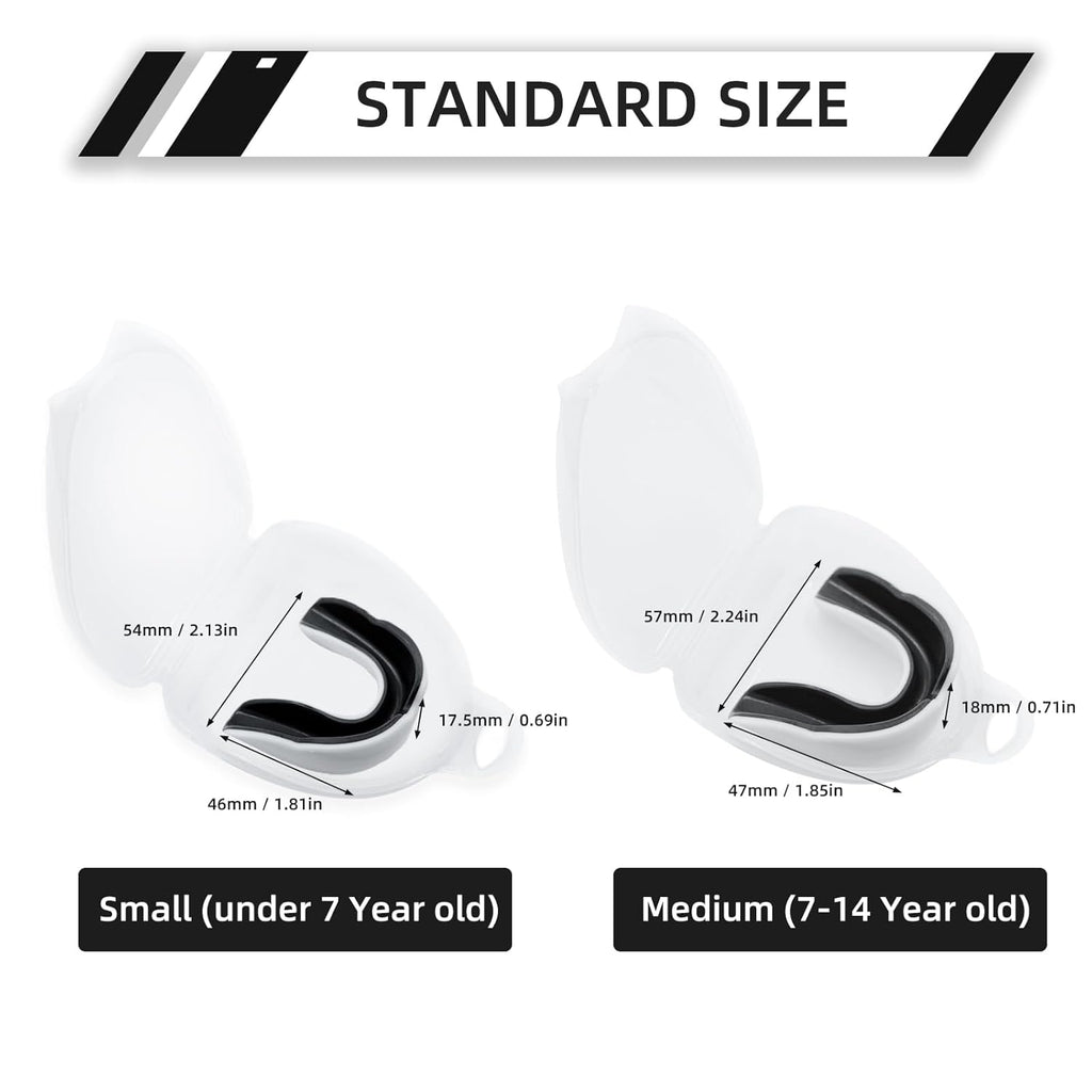 Skiennix Kids Mouth Guard - 5 Pack Youth Sports Mouthguards with Case for Football, Basketball & More