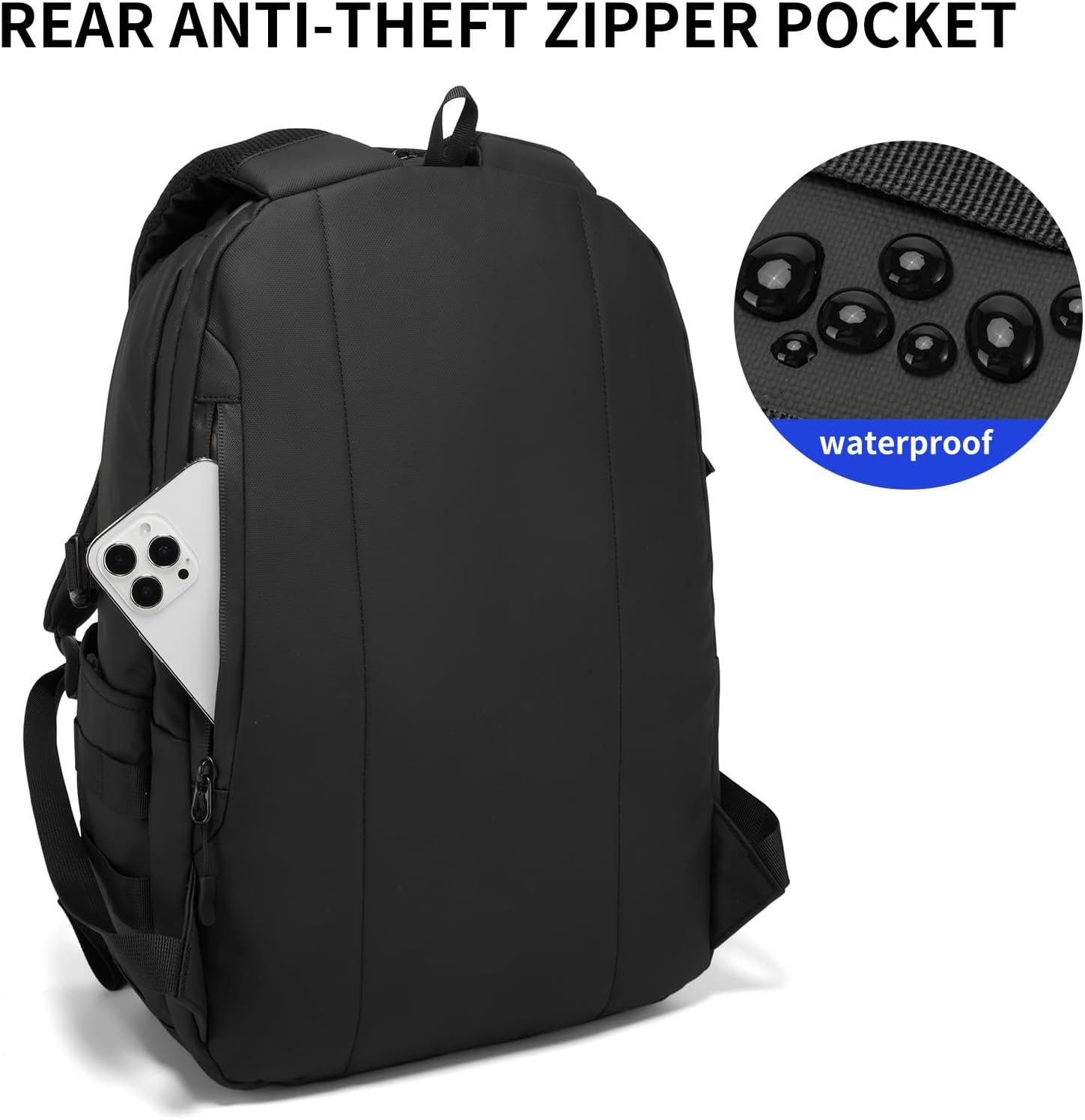 Wotony Tactical Backpack - Military-Grade Assault Bag for Men | Compact Black Design