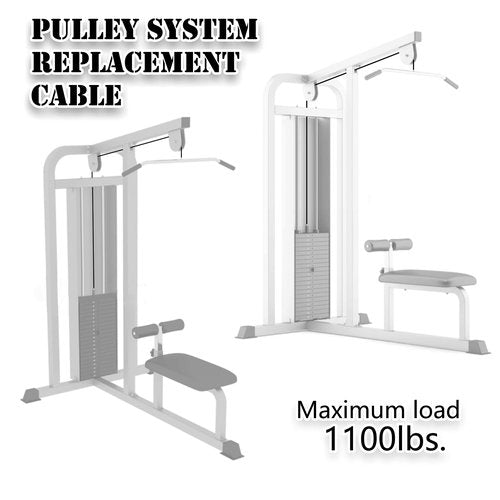 J Bryant Fitness Pulley Cable Gym Cable Replacement for Pulley Machine Heavy Duty Steel Wire Rope Available in 16.4, 32.8, 65.6Ft Length Exercise Equipment (32.8)