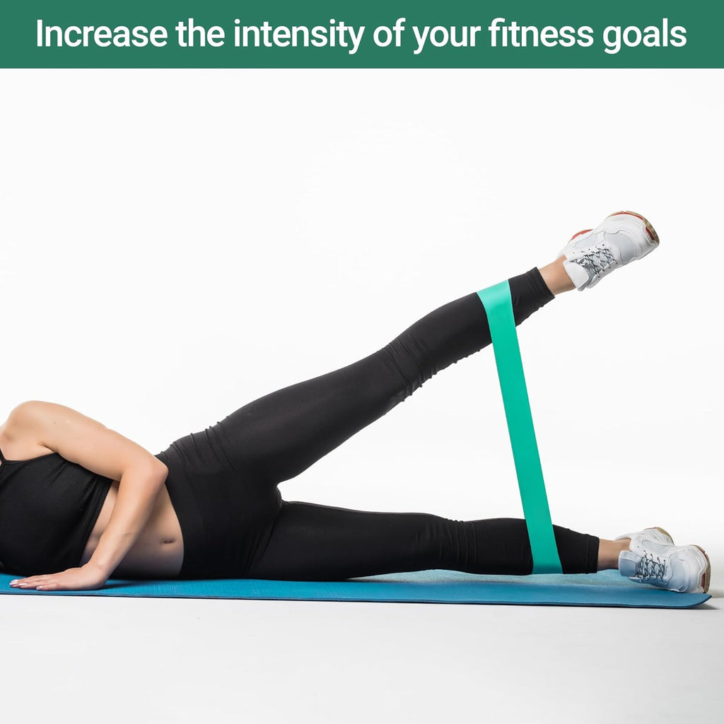 TechStone Resistance Bands Set - 5-Level Loop Exercise Bands for Home Gym & Yoga | Includes Carry Bag
