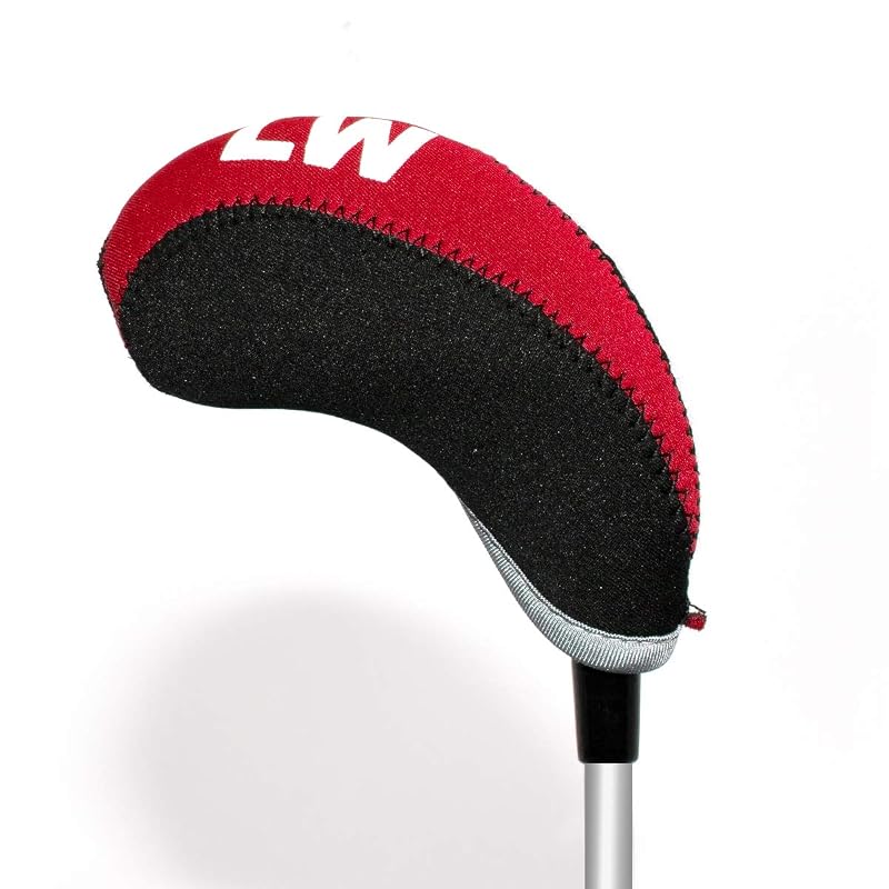 Variation Red-Black: Neoprene Golf Iron Head Covers Set, 11 Pieces - Fits Right-Handed For M5 M6 Taylormade, Callaway, PXG