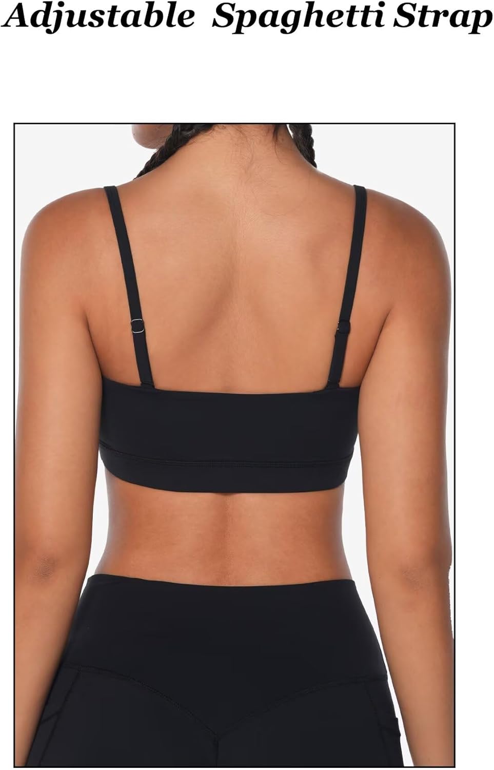 Sunzel Women's Sports Bra - Buttery Soft Wireless Crop Top with Adjustable Straps | Padded Yoga Bra for Low Impact Workouts
