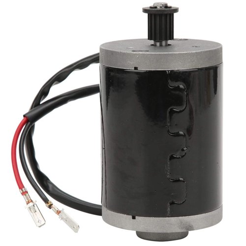 Joyzan Electric Brushed Motor, 24V Wheel Brush Motor 150W Small Scooter Gear Controller High Speed Motor Belt Pulley Synchronizing Aluminum Alloy 25H 9 Teeth Mini E Bike Go Cart ATV Bicycle ZY6812