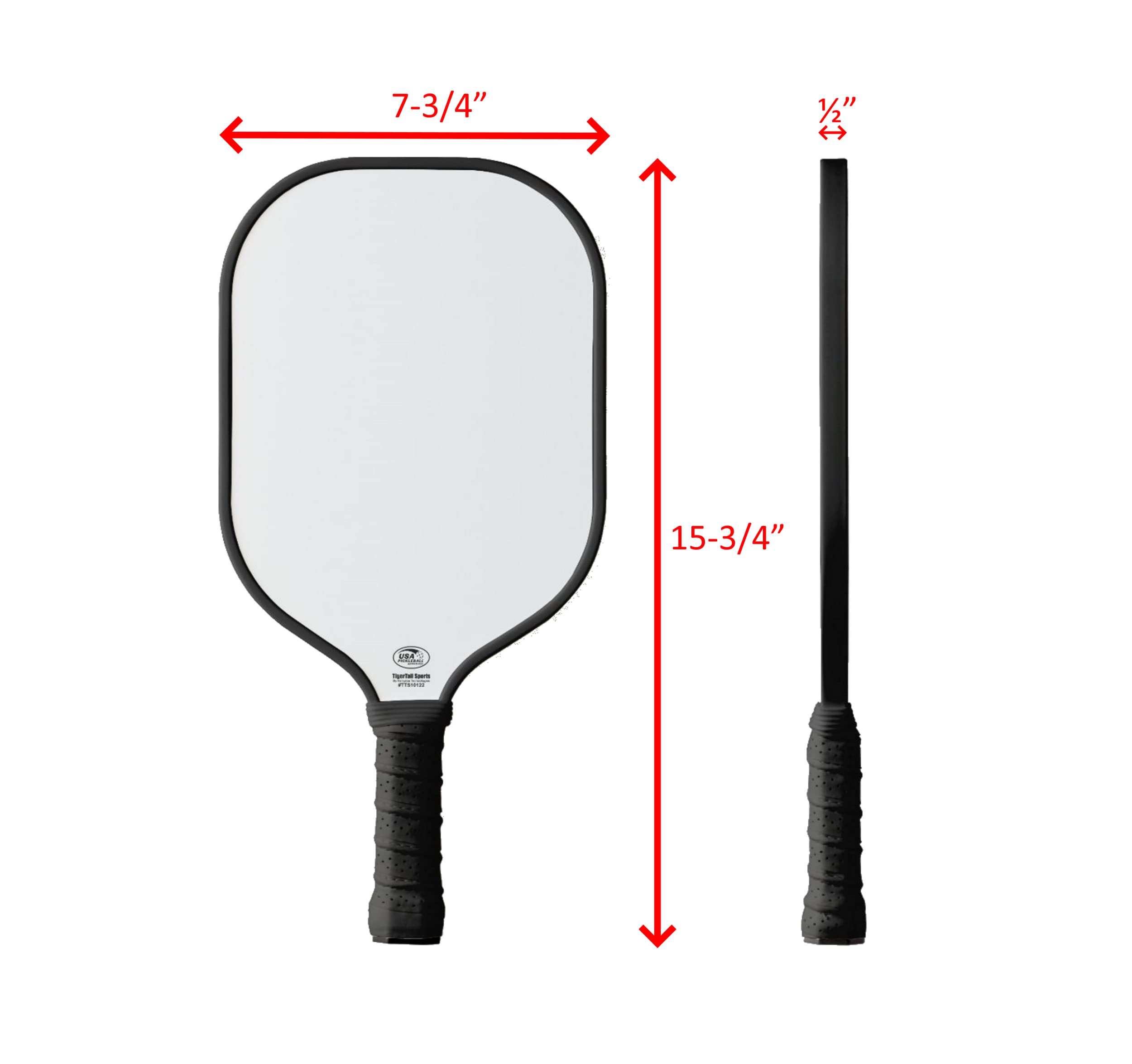 TigerTail Sports Cat Paws Colorful Design Pickleball Paddle, USA Pickleball Approved, Black Trim