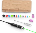 StrongTools Red or Green BoreSighter 177 to 12GA Caliber Rifle Scope Handgun Hunting Red/Green Dot Boresight Kit Press Switch Bore Sight 800mAh Battery