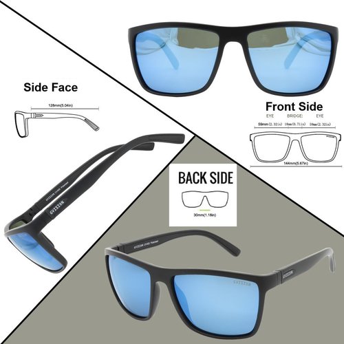 GVISION Polarized Fishing Sunglasses - UV400 Protection for Men & Women | Mirrored Sports Glasses