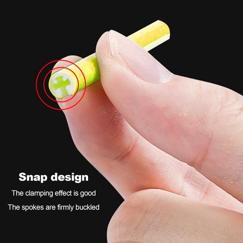 Shudyear 72 Pcs Bicycle Spoke Reflective Skins Bike Reflectors for Night Riding 360°Visibility,Suitable for Bikes, Motorcycles,Ebike Reflector,Safety Warnings and DIY Decorations,So Cool(Silvery)