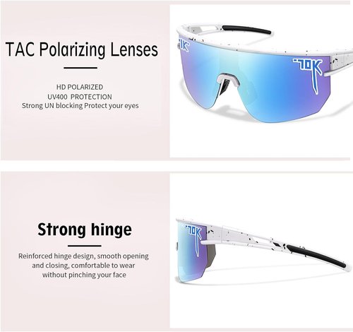 Nobleboy Polarized Sports Sunglasses - UV400 Protection for Men & Women | Ideal for Running & Cycling