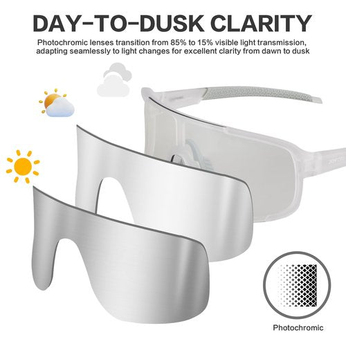 Jefoo Cycling Sunglasses for Women Men UV Protection Running Baseball MTB Biking Shades Sports Glasses