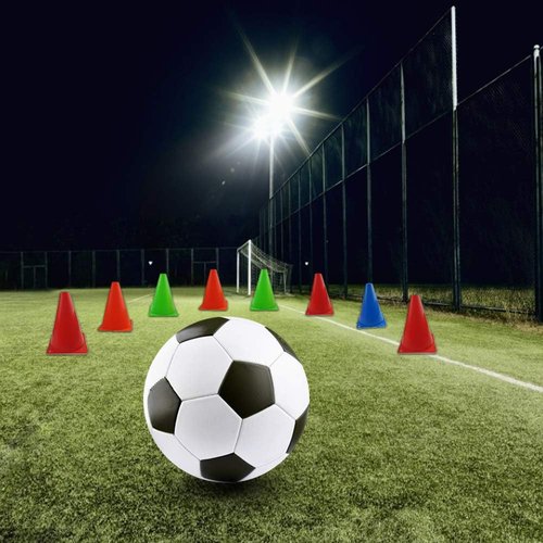 Mirepty 7-Inch Plastic Traffic Cones - Agility Training Markers for Soccer, Skating, Football & More