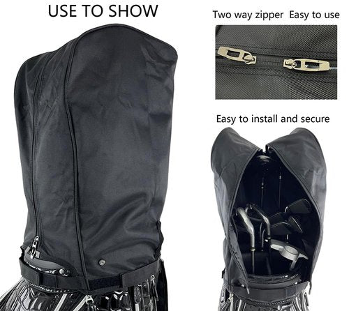 Golf Bag Cover/rain Cover Durable 1680D Nylon Waterproof and dust Cover fits Most 8.5-9 inch Golf Bag/Golf Stand Bag,Golf Gift for Man/Woman Golfers