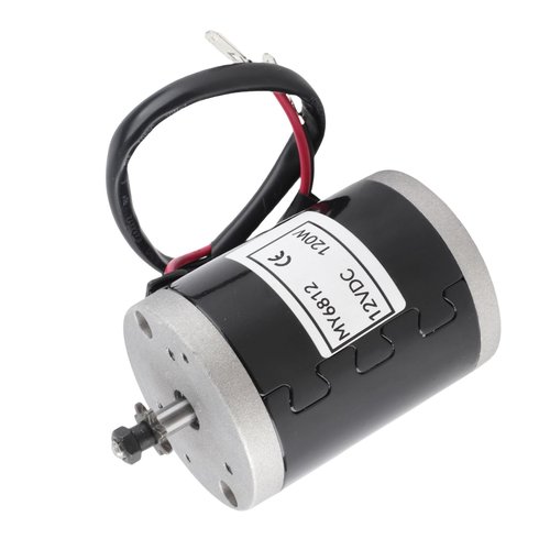 Electric Scooter Motor 12V 120W, Electric Brushed Motor High Speed Small Brush Motor with Belt Pulley E Scooter Accessory, Pulse 12v Motor for Scooter