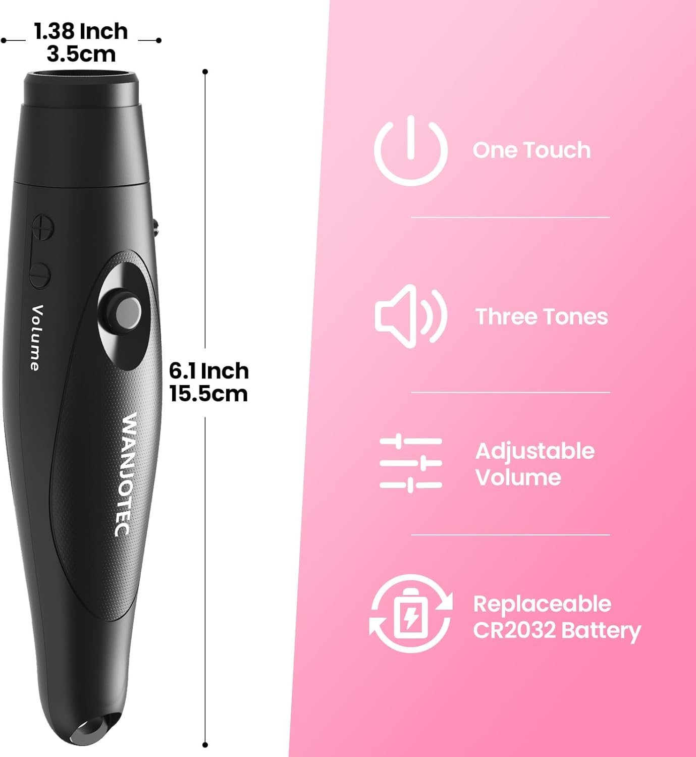 Skiennix Electronic Whistle - 3 Adjustable Tones, 130dB Maximum Volume | Handheld Emergency Whistle for Sports