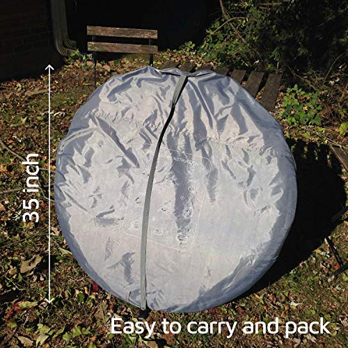 HUI LINGYANG Green 4-Person Pop-Up Camping Tent Waterproof Instant Setup