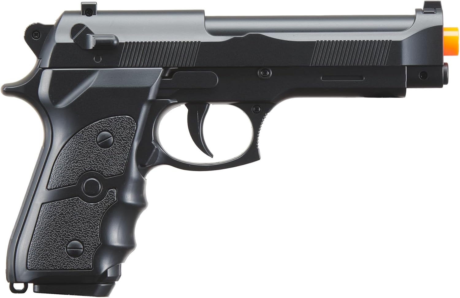 UKARMS V038 Spring Powered Airsoft Pistol - Sleek Black Design for Enhanced Gameplay