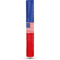 USA Golf Alignment Stick Headcover Synthetic Leather Holds 2-3 Sticks, Cover for Alignment Sticks Embroidered Flag Red/Blue/White