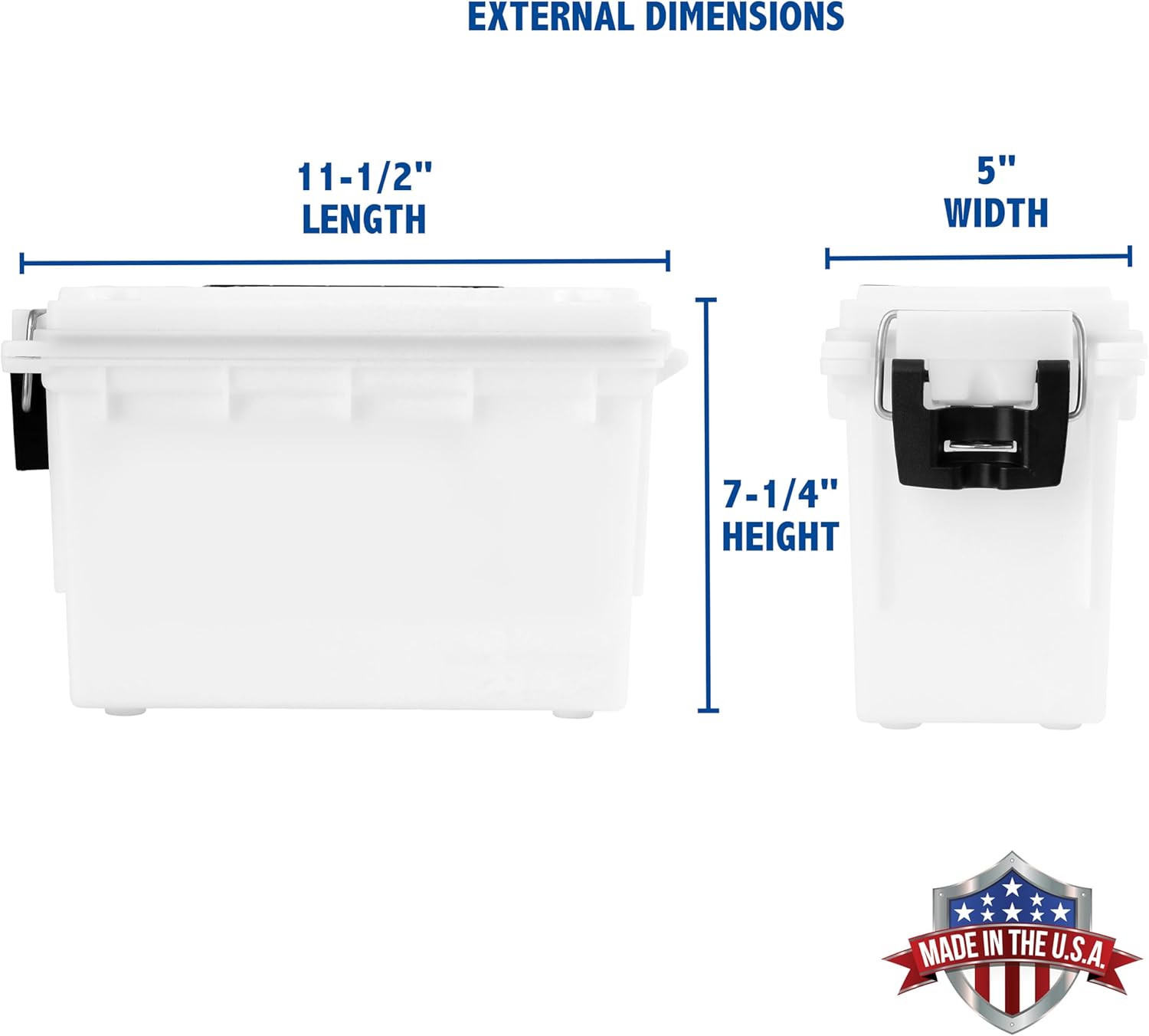 Sheffield 12634 Ammo Storage Box - Tamper-Proof Locking, Water Resistant, Stackable | Pistol, Rifle, Shotgun