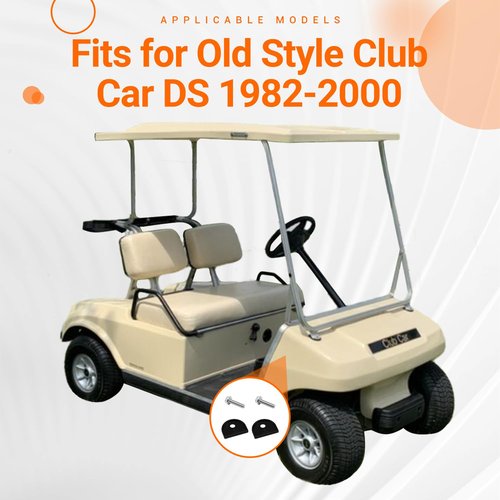 CLUBRALLY Golf Cart Front Top Strut Mount Pads with Stainless Steel Screws Kit, Fit for Club Car DS 1982-2000