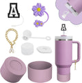Stanley Cup Accessories Set - 2 Straw Covers, Spill-Proof Stopper & Handle Charm for 40/30 Oz Tumblers