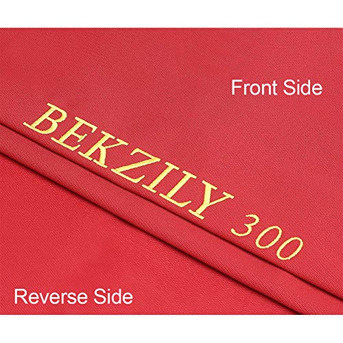 8ft Pool Table Cloth Set - Red, Professional Speed & Control Felt for Billiards