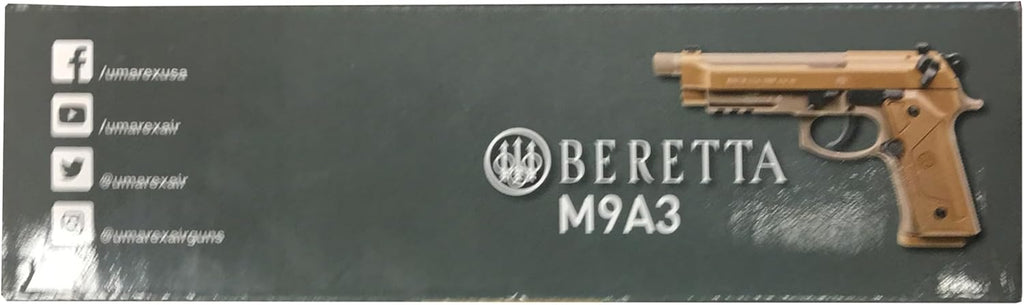 Umarex Beretta M9A3 Blowback Air Pistol - Full-Auto .177 Caliber BB Gun for Realistic Shooting Experience