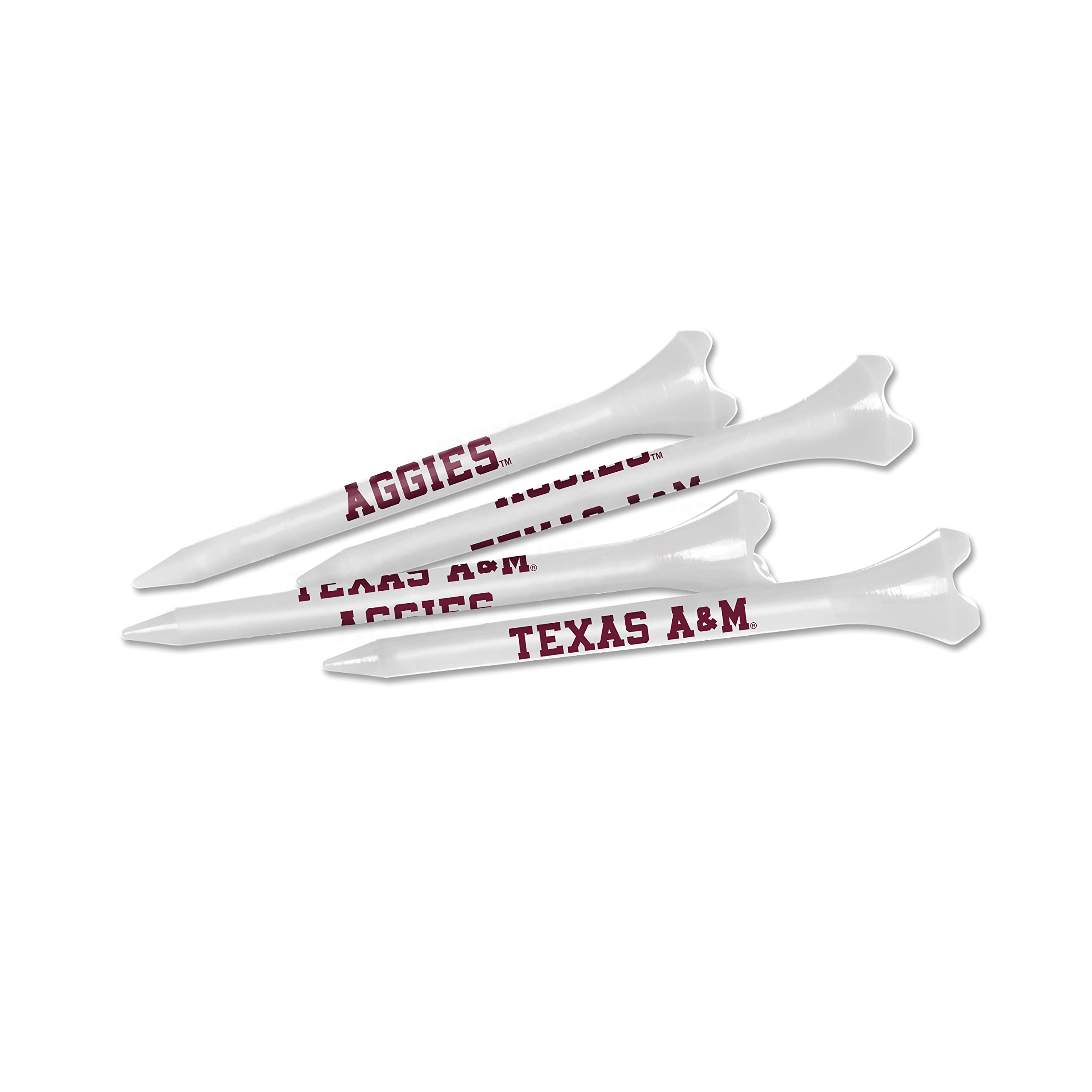 Team Effort Unisex Adult White NCAA Golf Tee Pack, White