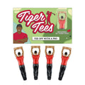 Gift Republic Unisex Tiger Golf Tees 4-Pack, Multi, One Size