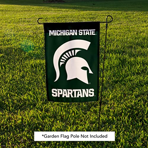 Michigan State University Spartans Garden Flag - Green Double-Sided Outdoor Decor