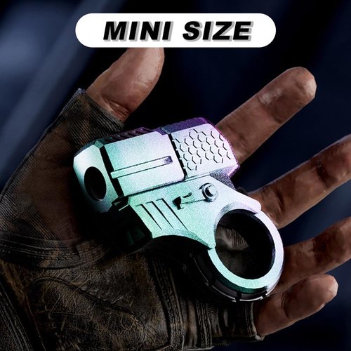 Alloy Fidget Ring - Metal Fingertip Launcher for Stress Relief | Black Sensory Toy for Adults