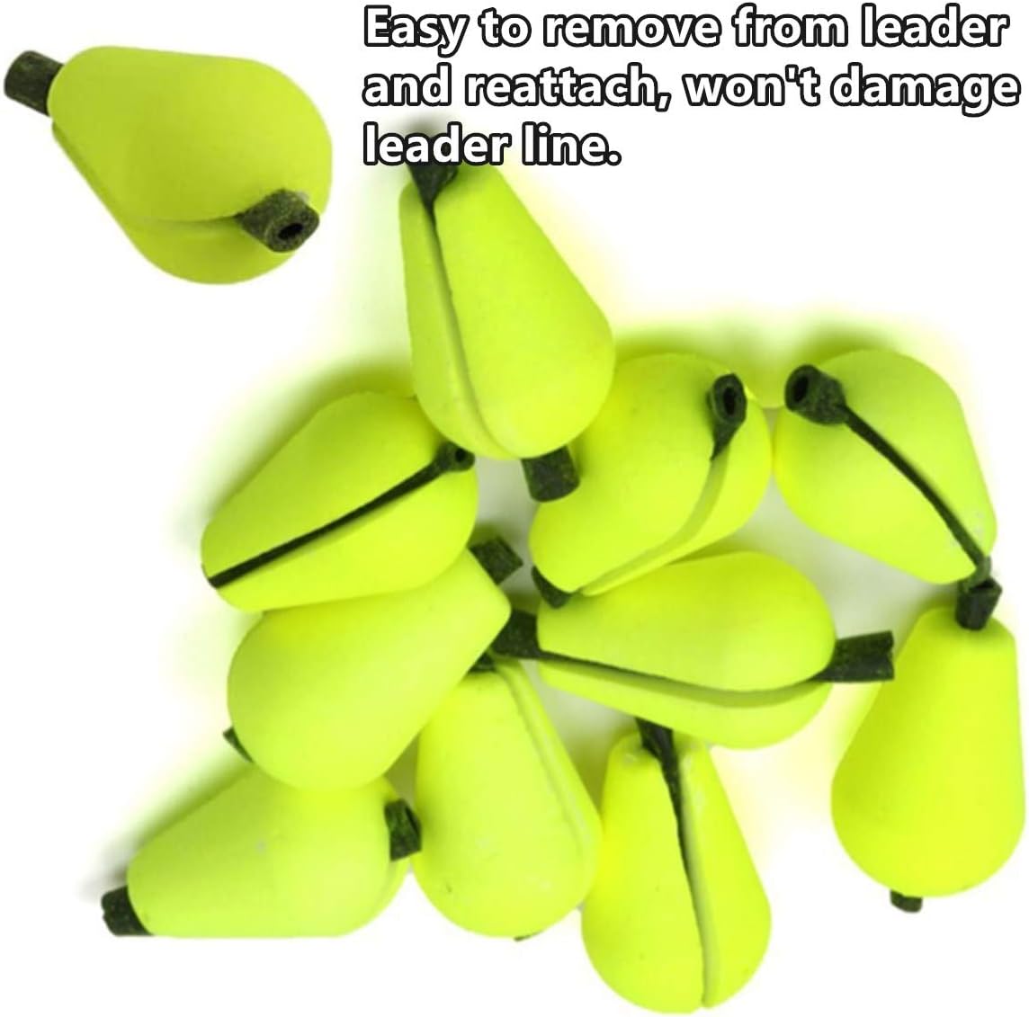 Skiennix Foam Teardrop Strike Indicators - 15 Pack Fishing Bobbers for Fly Fishing Accessories