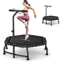 ANCCHEER 50'' Mini Trampoline - Indoor Rebounder for Adults with Bar | 550LBS Capacity Fitness Equipment
