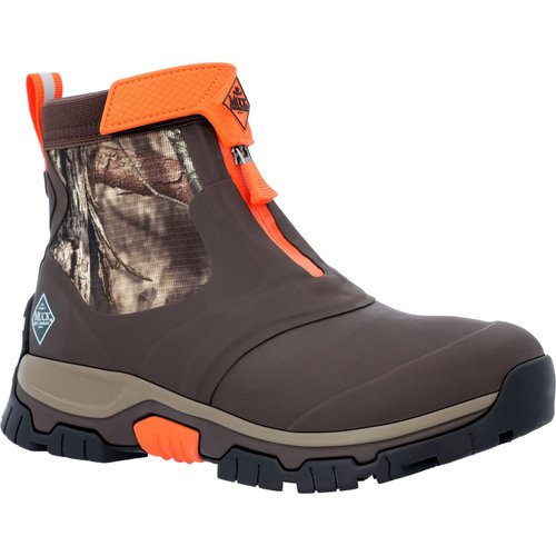 MUCK Boot Men's Apex Mid Zip Boots Hiking, Brown/Mossy Oak, 7