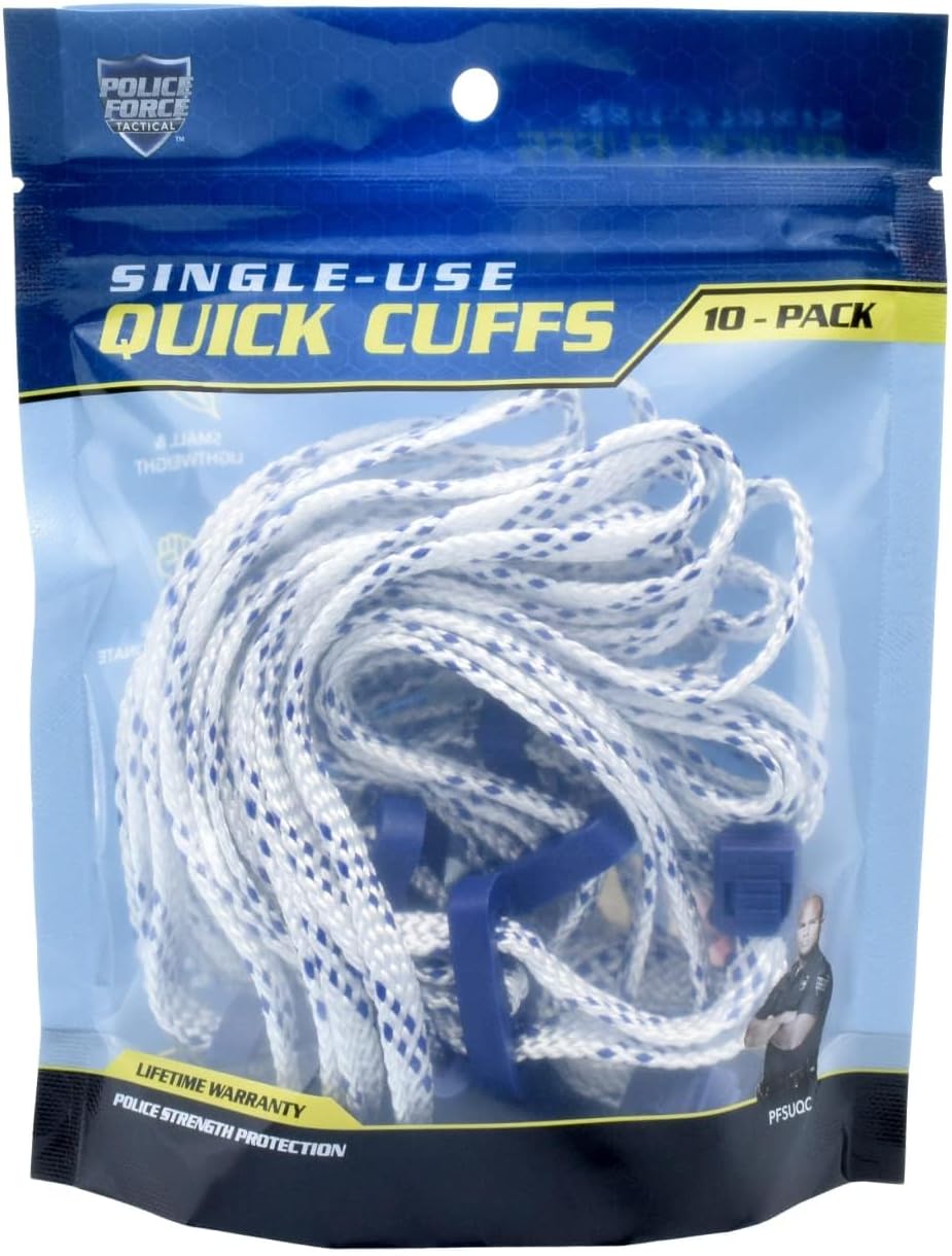 Streetwise Quick Cuffs - Lightweight Disposable Nylon Security Loops | 10 Pack for Events & Emergencies