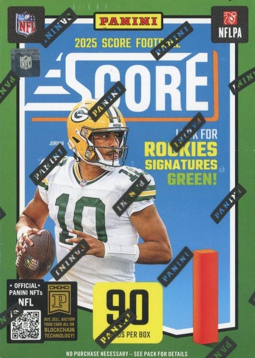 2025 Panini Score Football Trading Card Blaster Box - 90 Card Sealed Pack