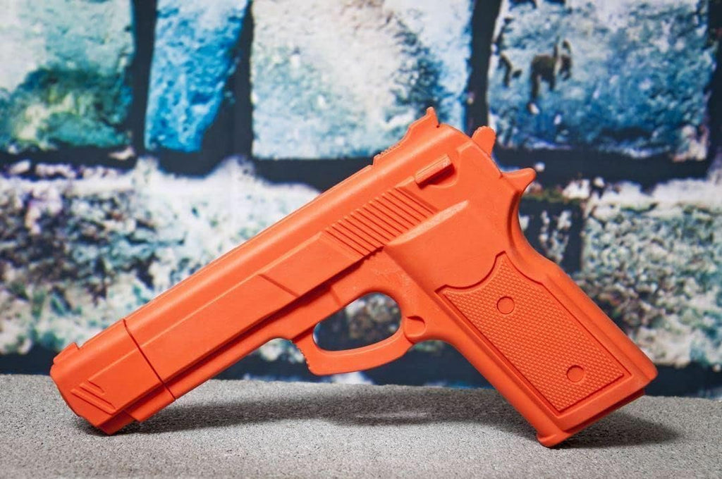 Snake Eye Tactical Rubber Training Gun - Durable Orange Design for Safe Practice