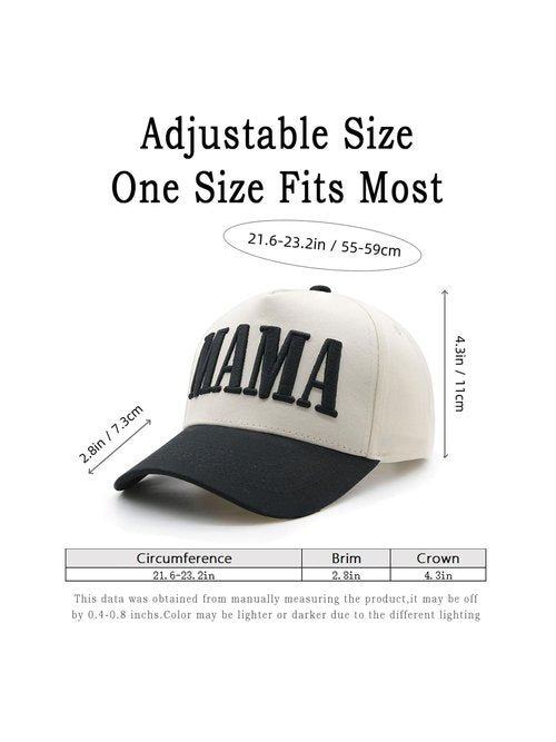 YQZUWUXE Womens Mama Trucker Hat, Vintage Snapback Mom Baseball Cap, Trendy New Mom Gifts Mothers Day Outfits for Mommin Gifts Black