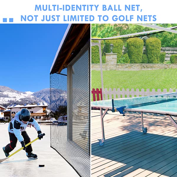 10x25ft Golf Practice Net, Heavy Duty Ball Netting for Backyard Sports Training