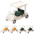 HAWILLOSCH Realistic Mini Golf Carts Toy 1:150 Scale 5pcs Miniature Golf Cart Models for Dollhouse Cake Toppers Decor