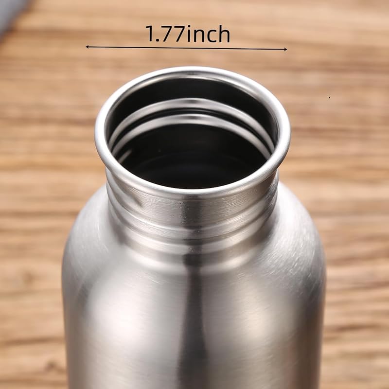 51 Ounces Stainless Steel Water Bottle - Single Wall Kettle Cup with Handle, Leak-Proof, Large Capacity
