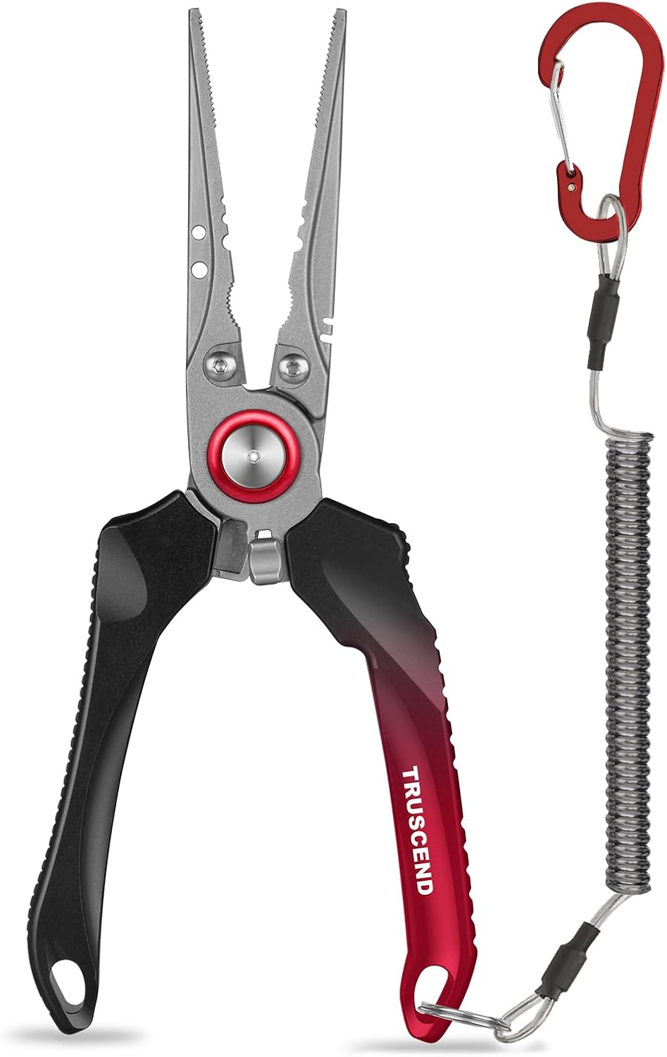 TRUSCEND Fishing Pliers - Lockable Multi-Function Tool with Ergonomic Handle & Teflon Coating