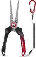 TRUSCEND Fishing Pliers - Lockable Multi-Function Tool with Ergonomic Handle & Teflon Coating